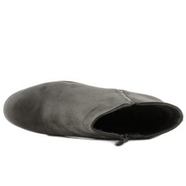 Stivaletti Chelsea scamosciati con pietre JK25 Grey grigio 2