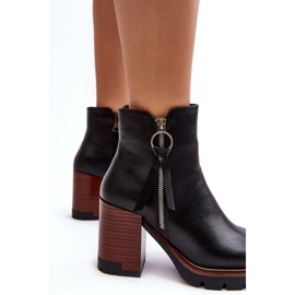 Vinceza Stivaletti in pelle da donna neri Brittney nero 1