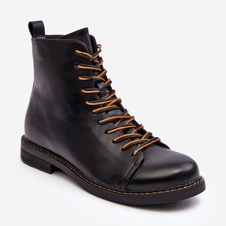 Vinceza Stivaletti In Pelle Da Donna Neri Ethel nero 1