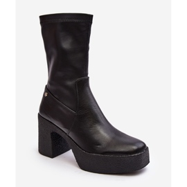 Stivaletti in Pelle da Donna GOE MM2N4047 Nero 2