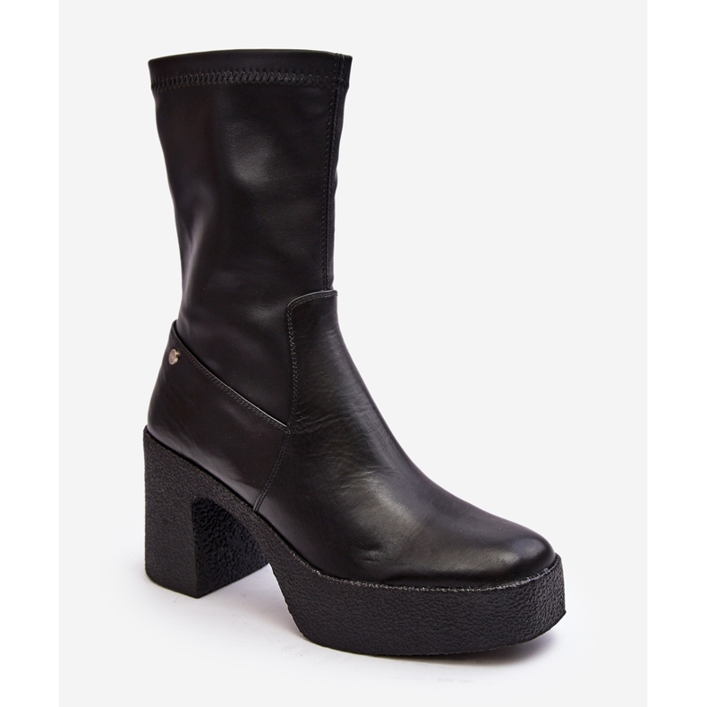 Stivaletti in Pelle da Donna GOE MM2N4047 Nero 2