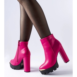 Inna Stivaletti rosa Pepe con punta decorativa 2