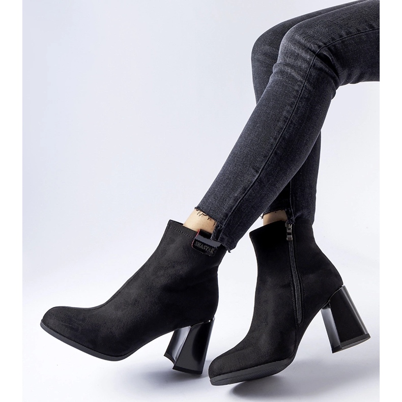Stivaletti eleganti neri di Serbadone nero 1