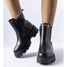 Stivaletti Federica decorativi isolanti neri nero 2