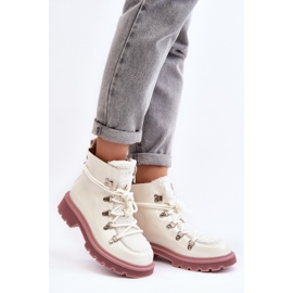 Stivaletti Trapper da Donna in Vernice GOE MM2N4083 Bianco bianca 2