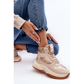 Stivaletti da donna con suola spessa Lee Cooper LCJ-23-44-1972L Beige 2