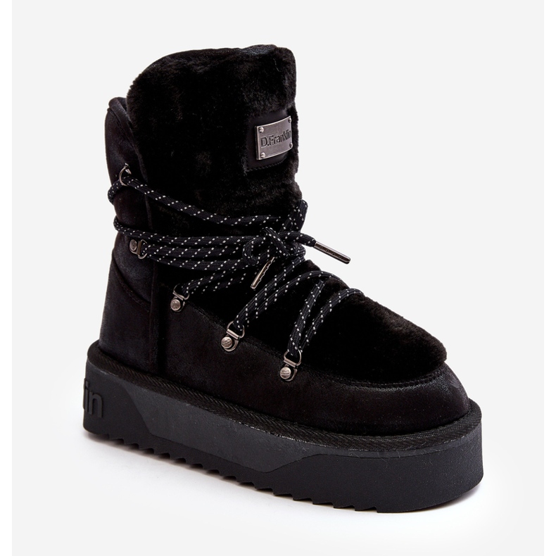 Doposci Vegan Platform Impermeabili D.Franklin DFSH371008 Nero 2