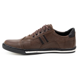 Polbut Scarpe sportive casual da uomo 1801 Ns marrone scuro 1