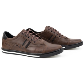 Polbut Scarpe sportive casual da uomo 1801 Ns marrone scuro 2