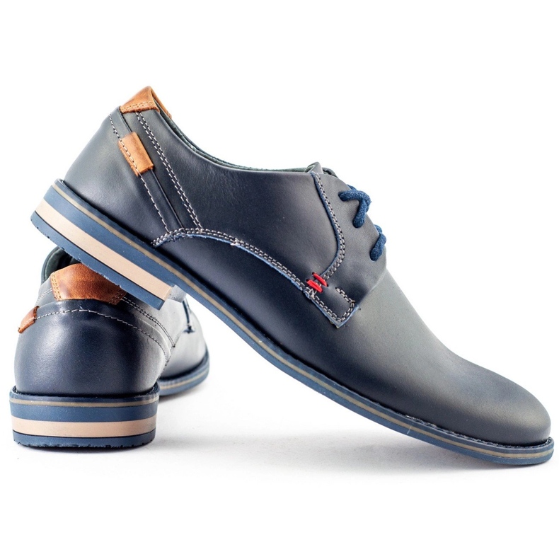 KOMODO Scarpe eleganti da uomo 859 blu navy 4