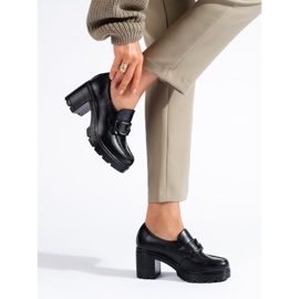 W. Potocki Scarpe nere da donna con tacco largo di Potocki nero 1