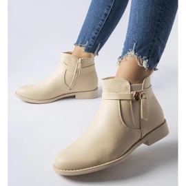 Stivaletti piatti isolanti beige di Raimondo 1