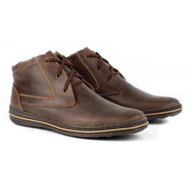 Polbut Scarpe in pelle maschile invernali 339 marrone 2