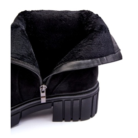 Stivali da donna in pelle scamosciata nera nero 1