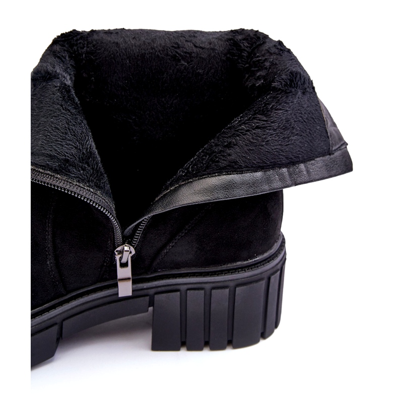 Stivali da donna in pelle scamosciata nera nero 1