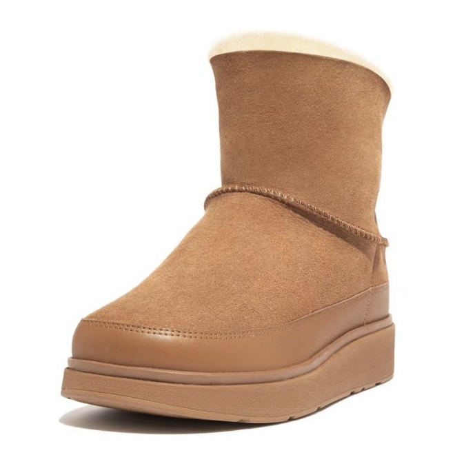 FitFlop GEN-FF Mini Stivali in shearling double face W GS6-A69 beige 1