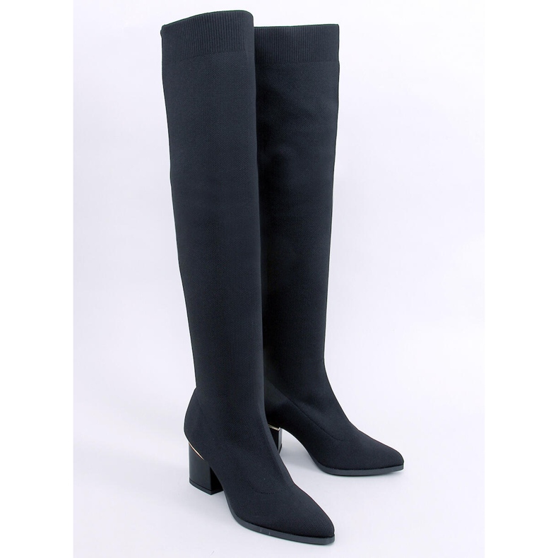 Mckenzie Moschettieri neri con tacco basso nero 1