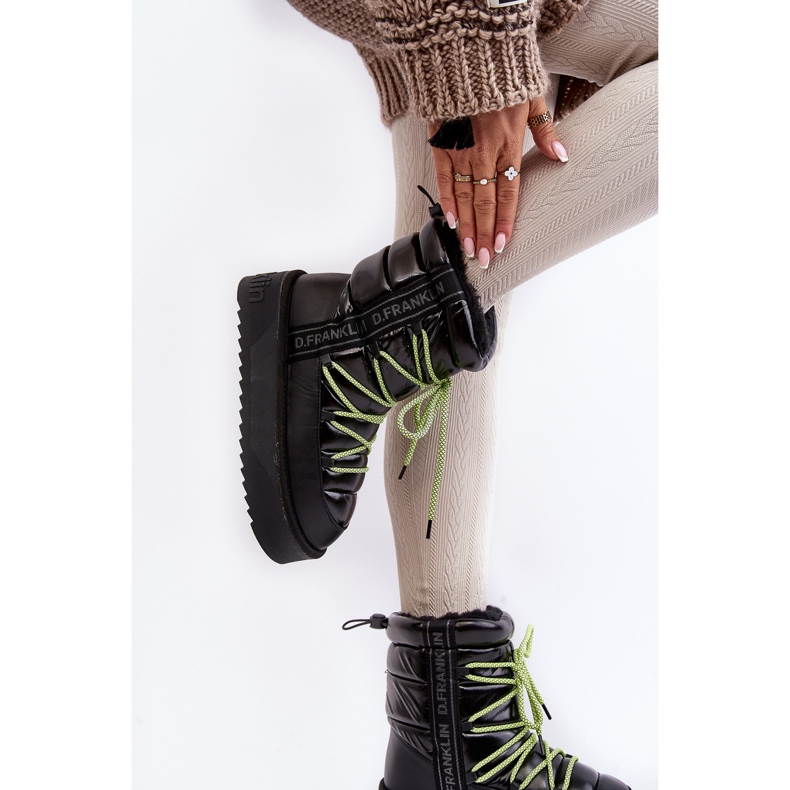 Doposci da Donna Con Suola Spessa Vegan D.Franklin DFSH371007 Nero 1
