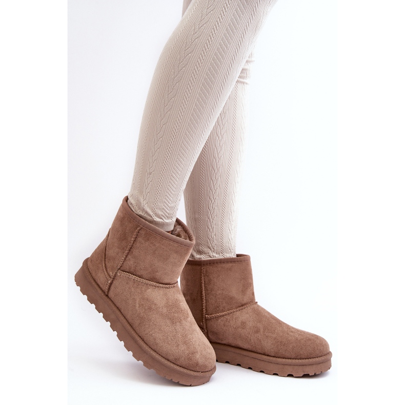 Stivali da neve in pelle scamosciata isolanti da donna Beige Nanga 2