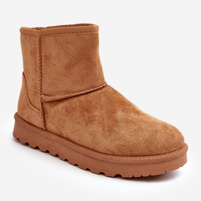 Stivali da neve isolanti in pelle scamosciata Camel Nanga da donna marrone 1