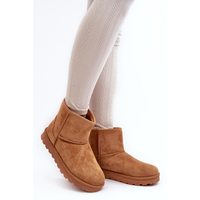 Stivali da neve isolanti in pelle scamosciata Camel Nanga da donna marrone 2