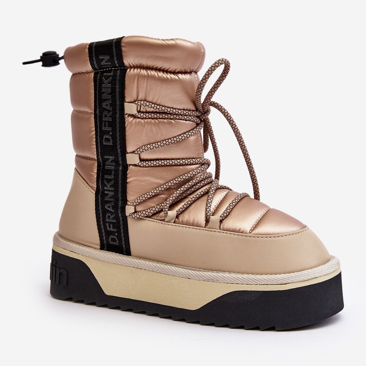 Doposci da Donna Con Suola Spessa Vegan D.Franklin DFSH371006 Beige 1