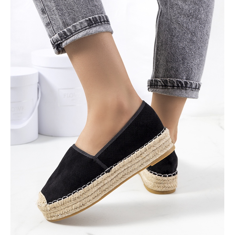 Espadrillas traforate Capelle nere nero 2