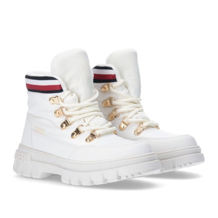 Tommy Hilfiger Stivaletto stringato Avorio W T3A5-33062-1047101-101 bianco 1