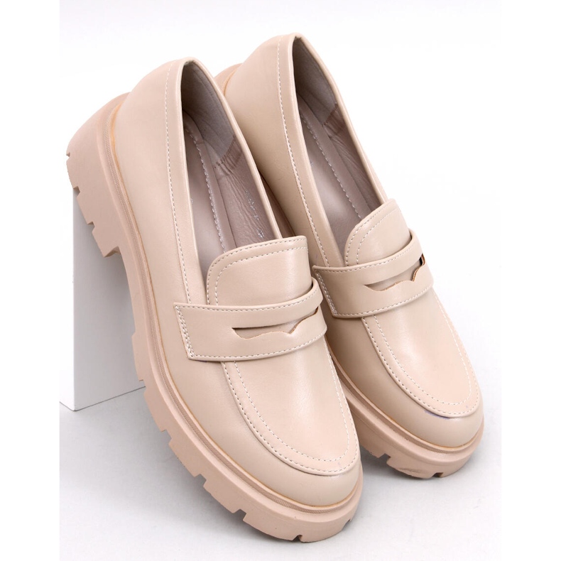 Mocassini con plateau Andral Beige 1