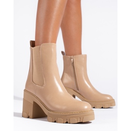 Stivaletti da donna Shelovet, colore beige 1