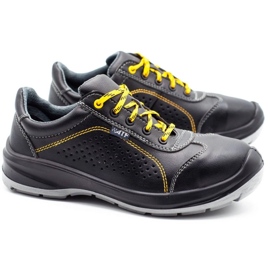 ŁUKPOL Scarpe da lavoro da uomo Techwork 1128P, nere nero 2