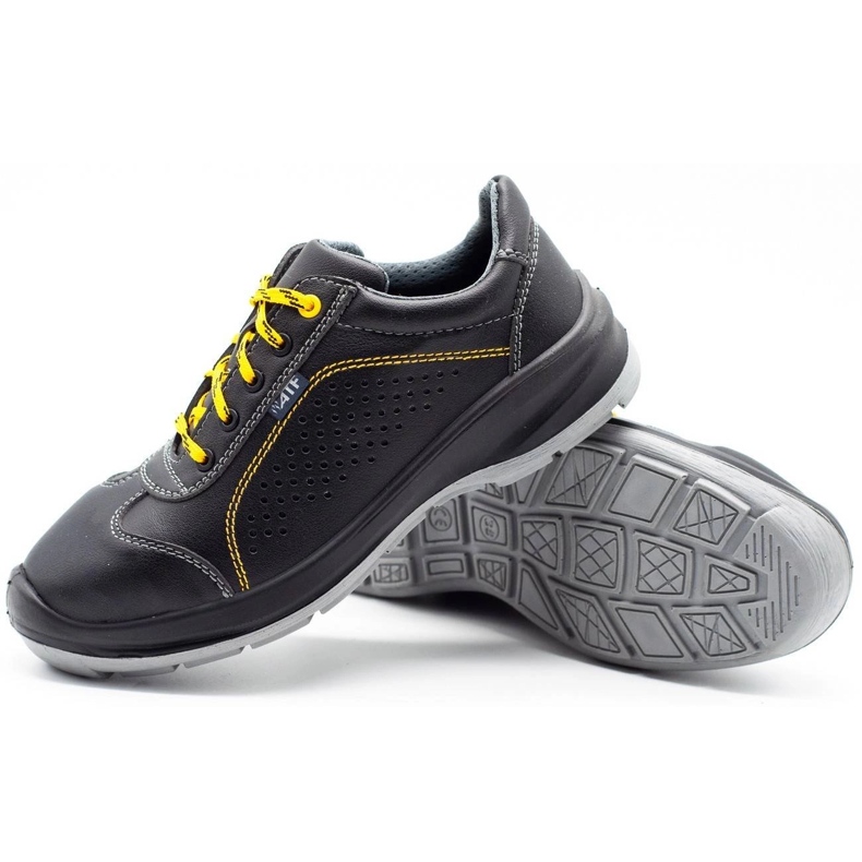 ŁUKPOL Scarpe da lavoro da uomo Techwork 1128P, nere nero 3