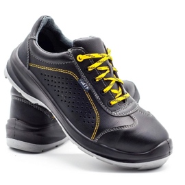 ŁUKPOL Scarpe da lavoro da uomo Techwork 1128P, nere nero 4