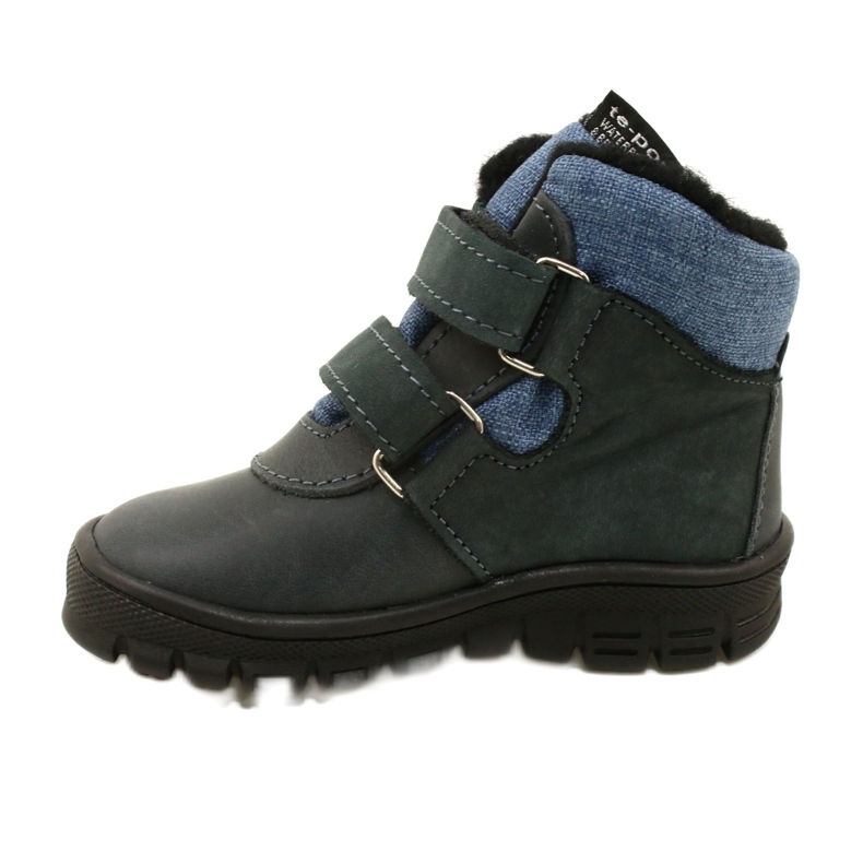 Stivali con membrana in velcro TE-POR Mazurek 1360 blu navy 2