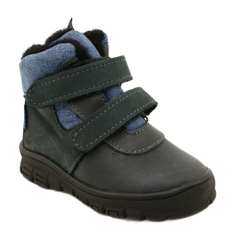 Stivali con membrana in velcro TE-POR Mazurek 1360 blu navy 1