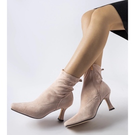 Stivaletti rosa Lucerna con tacco basso 1