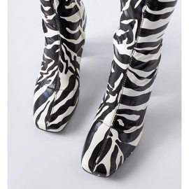 Stivaletti Upland in simil zebra nero 2
