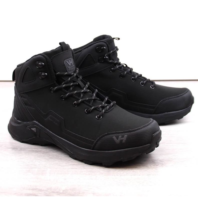 Calzature da trekking da uomo nero 1