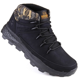 Bustagrip Scarpe da trekking alte da uomo in pelle, nere nero 1
