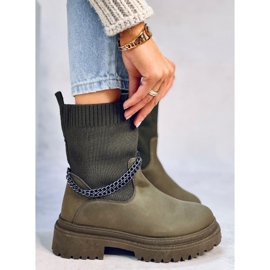 Stivali con tomaia flessibile Jesse Blackish Green verde 1