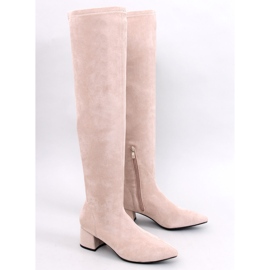 Moschettiere Diondre Beige con tacco basso 1