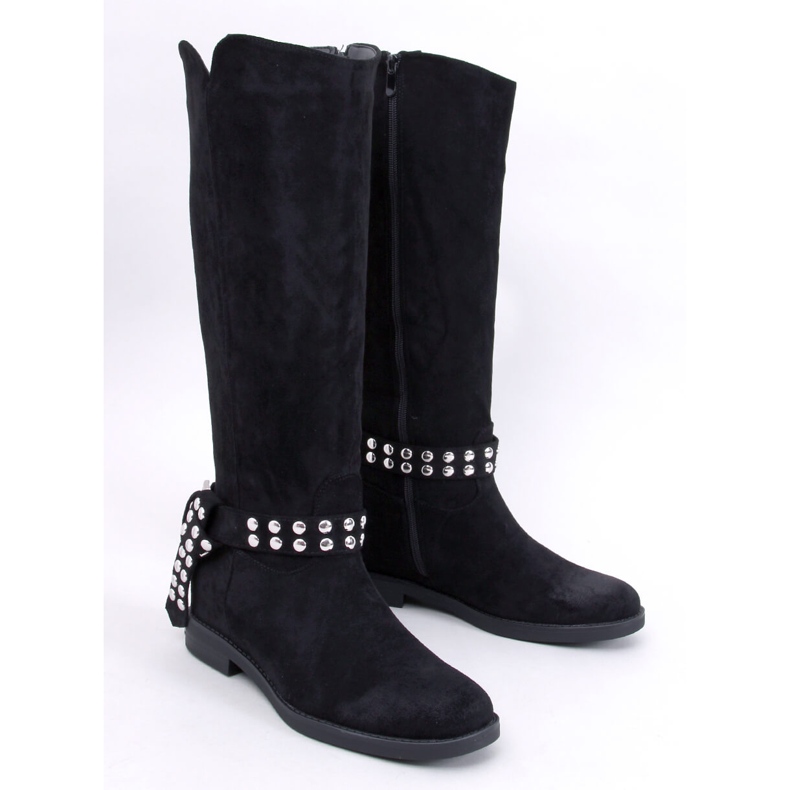 Brews Stivali da donna in camoscio nero 1