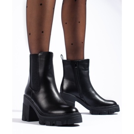 SHELOVET Stivaletti Chelsea neri da donna nero 1