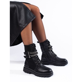 SHELOVET Borsette da donna nere con fibbie nero 1