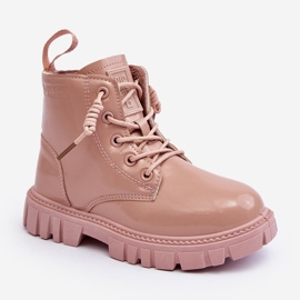 Stivali da bambino isolati in vernice Big Star MM374144 Rosa 1