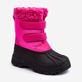 Stivali da neve per bambini con velcro Big Star Fucsia MM374112 rosa 1