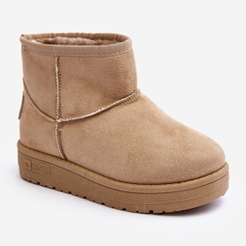 Stivali da neve isolati per bambini Beige Big Star MM374056 1