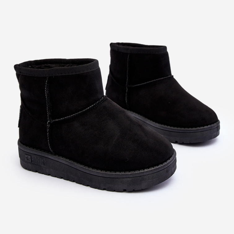 Stivali da neve isolati per bambini neri Big Star MM374054 nero 1