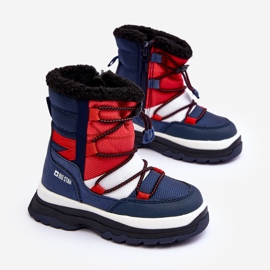 Stivali da neve isolati per bambini con cerniera blu navy Big Star MM374194 2
