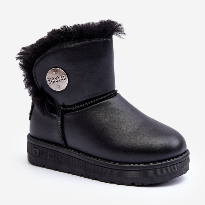 Doposci da Bambino Foderati in Pelliccia Neri Big Star MM374082 nero 1